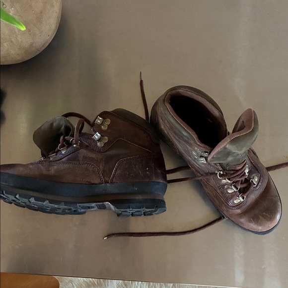 Timberland Boots Women 10M Brown Leather  Lace Up Boots s5310 Rugged Casual 6” - Picture 10 of 12